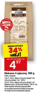 Makaron 4-jajeczny Gołąbki wstążki, 300 g promocja w Twój Market