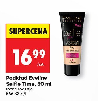 Podkład Eveline Selfie Time, 30 ml różne rodzaje promocja w Biedronka