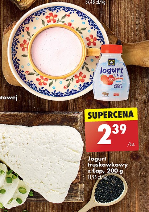 Jogurt truskawkowy Osm łapy promocja