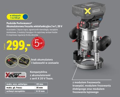 Akumulatorowa frezarka wielofunkcyjna promocja w Lidl