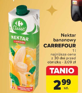 Nektar bananowy Carrefour promocja w Carrefour Market