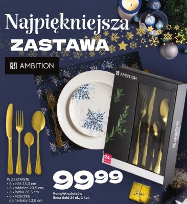 Komplet sztućców Enna Gold 24 el., 1 kpl. promocja w Twój Market