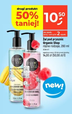 Żel pod prysznic Organic Shop różne rodzaje promocja w Dealz