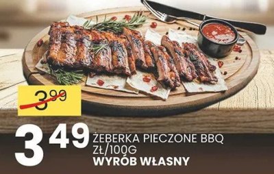 Żeberka pieczone BBQ wyrób własny promocja w Wafelek