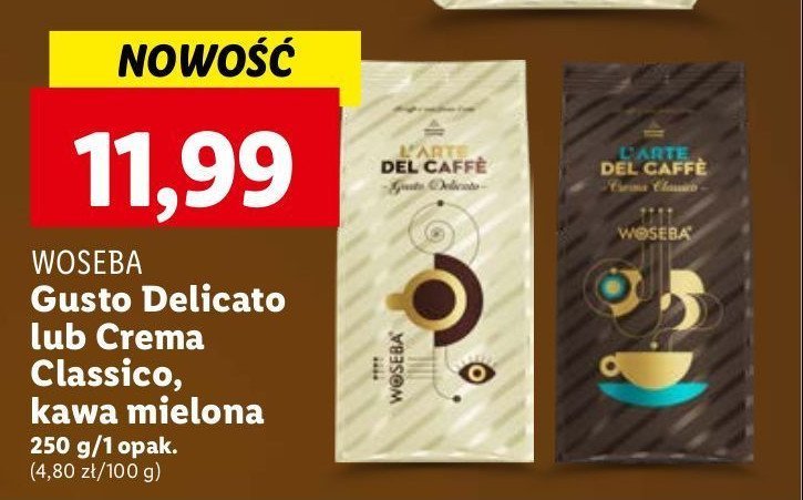 Kawa Woseba crema classico promocja