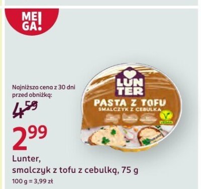 Smalczyk z tofu z cebulką  promocja w Rossmann