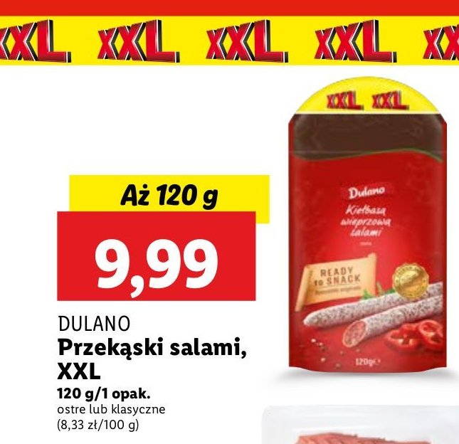 Kiełbasa wieprzowa salami klasyczna Dulano promocja