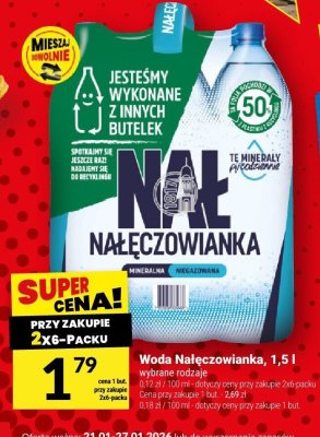 Woda Nałęczowianka, 1,5 l promocja w Twój Market