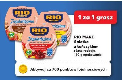 Sałatka z tuńczyka z kus kusem Rio mare insalatissime promocja w Kaufland