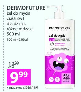 Żel do mycia ciała 3w1 wata cukrowa Dermofuture daily care Dermofuture precision promocja