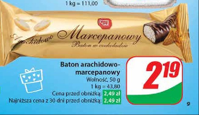 Baton marcepanowy Wolność promocja w Dino