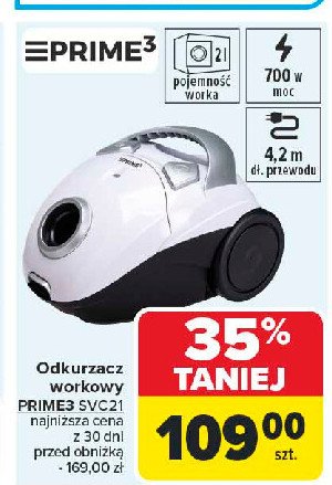 Odkurzacz workowy svc21 Prime3 promocja