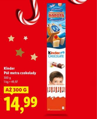 Czekolada pół metra 300 g promocja w Lidl