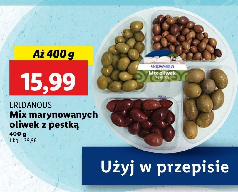 Oliwki mix Eridanous promocja w Lidl