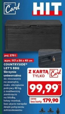 Skrzynia uniwersalna 270 l K-classic let's bbq promocja