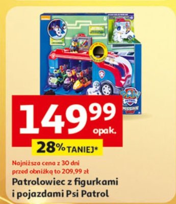 Patrolowiec z figurkami i pojazdami Psi Patrol promocja w Auchan