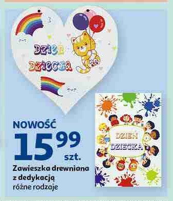 Zawieksza drewniana z dedykacją promocja