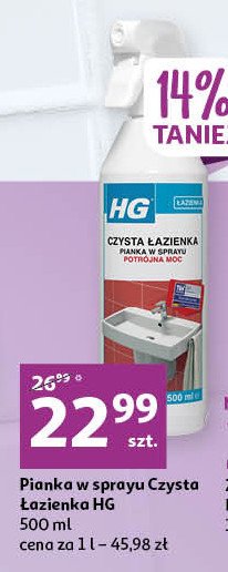 Żel czyszczący czysta łazienka HG ŁAZIENKA promocja