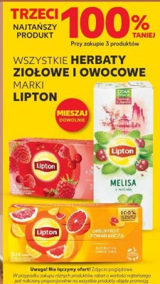 Herbaty ziołowe i owocowe LIPTON różne rodzaje promocja w Kaufland