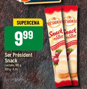 Ser pleśniowy snack President promocja