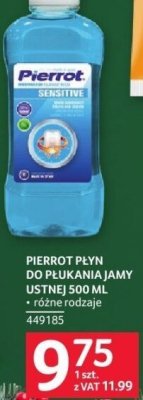 Płyn do płukania jamy ustnej Pierrot Sensitive 500 ml promocja w Selgros