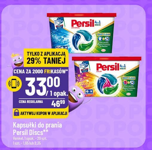 Kapsułki do prania 4in1 deep clean PERSIL UNIVERSAL promocja