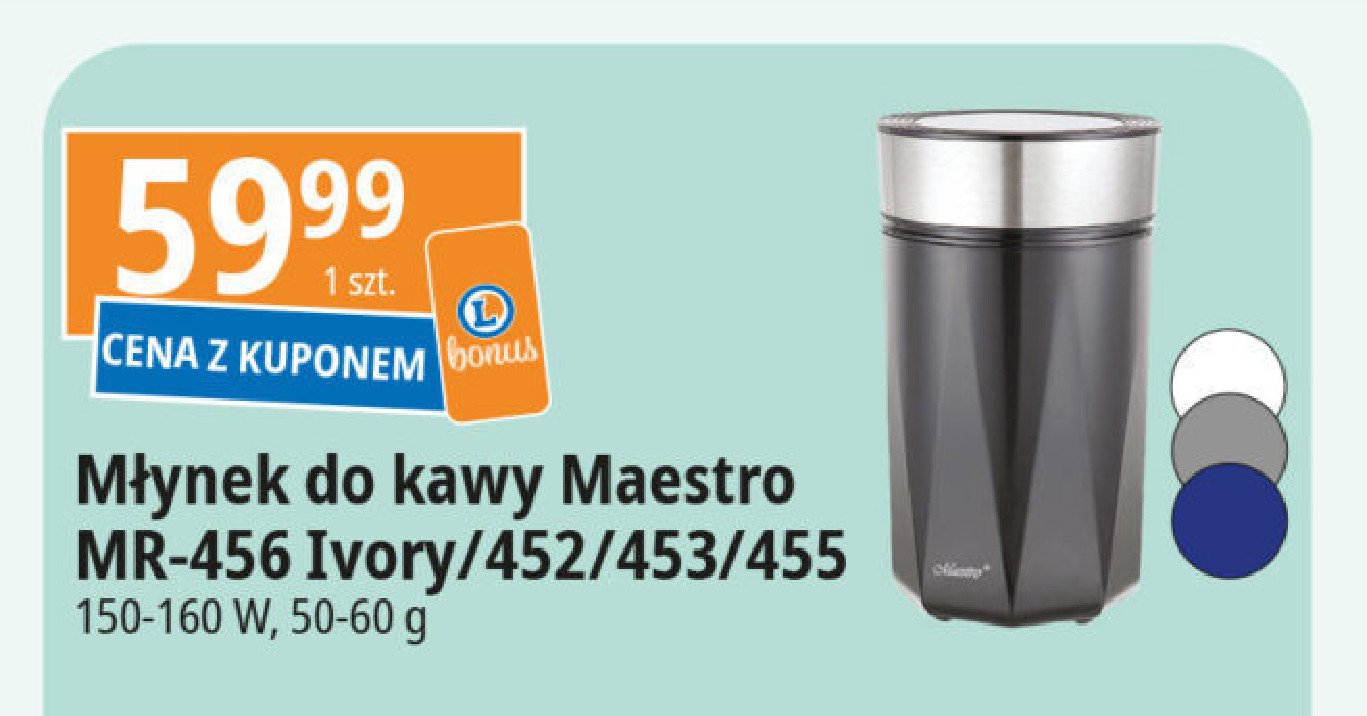 Młynek do kawy mr-453 MAESTRO promocja