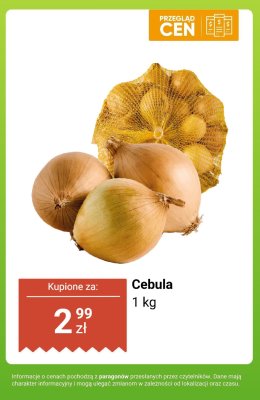 Cebula 1 kg promocja w Dino