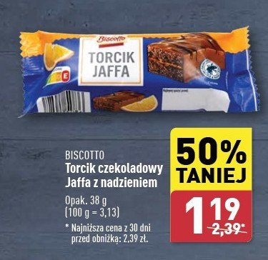 Torcik czekoladowy jaffa z nadzieniem pomarańczowym Biscotto promocja