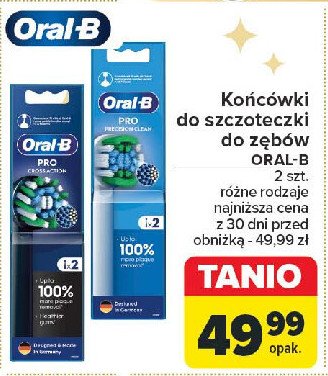 Końcówki do szczoteczki eb50-2 bk Oral-b cross action promocja w Carrefour Market