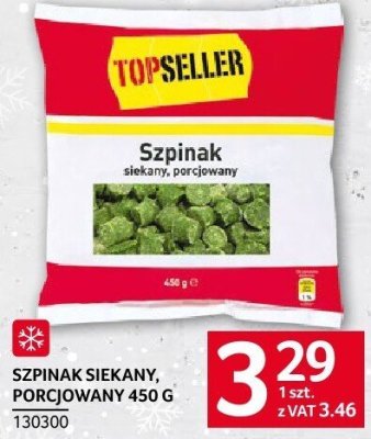 Szpinak siekany, porcjowany 450 G promocja w Selgros