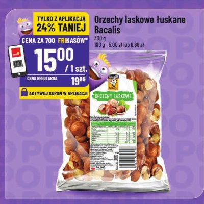Orzechy laskowe łuskane Bacalis promocja w POLOmarket