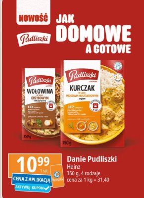 Wołowina w sosie grzybowym z kaszą gryczaną Pudliszki promocja