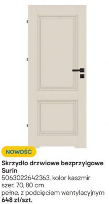 Skrzydło drzwiowe bezprzylgowe Surin promocja w Castorama