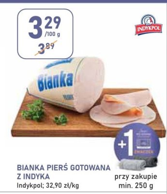 Bianka pierś gotowana z indyka Indykpol 32,90 zł/kg promocja w Stokrotka