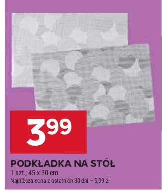 Podkładka na stół 45 x 30 cm promocja