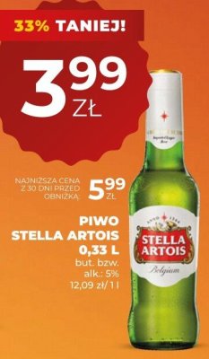 Piwo Stella artois promocja w Du偶y Ben