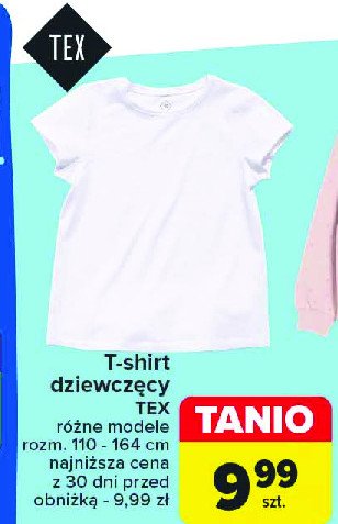 T-shirt dziewczęcy 110-164 cm Tex promocja