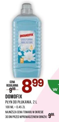 Płyn do płukania DOMOFIX 2 L promocja w Drogerie Natura