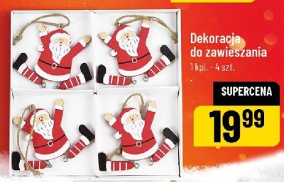 Dekoracja do zawieszania 1 kpl. - 4 szt. promocja w POLOmarket