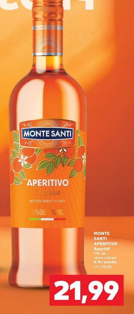 Vermouth classic Monte santi aperitivo promocja w Kaufland