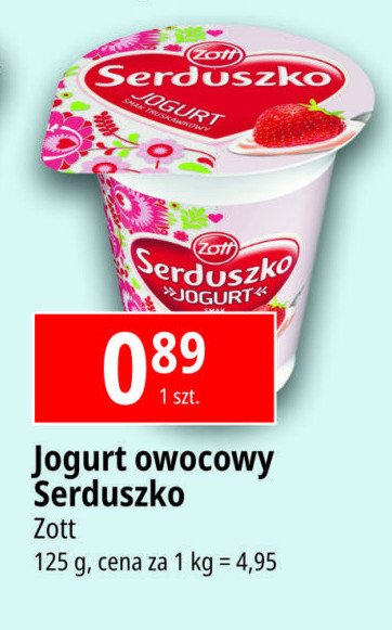 Jogurt truskawka Zott serduszko promocja