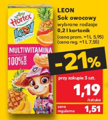 Sok multiwitamina Hortex leon promocja