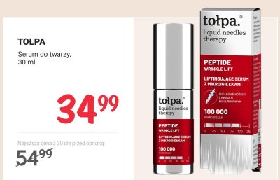 Serum do twarzy Liquid Needles Therapy Peptide Wrinkle Lift 30 ml promocja w Rossmann