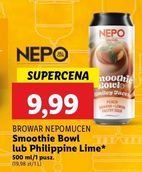 Piwo Nepo philippine lime promocja