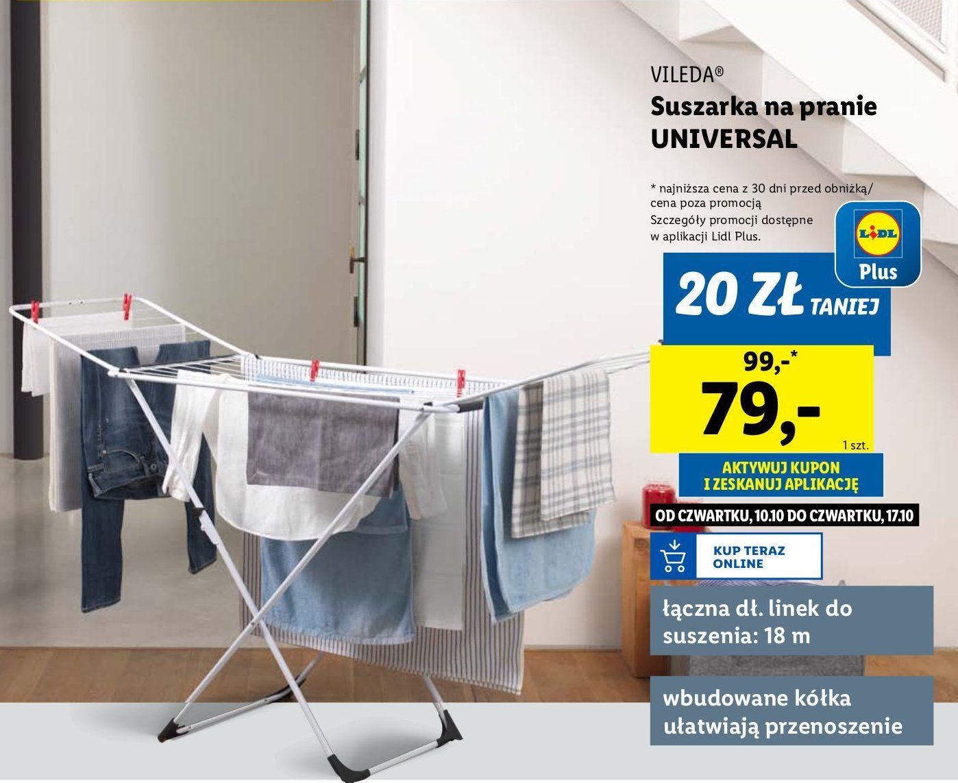 Suszarka uniwersal Vileda promocja