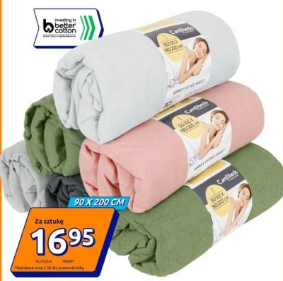 Prześcieradło z dżerseju 90x200 cm promocja w Action