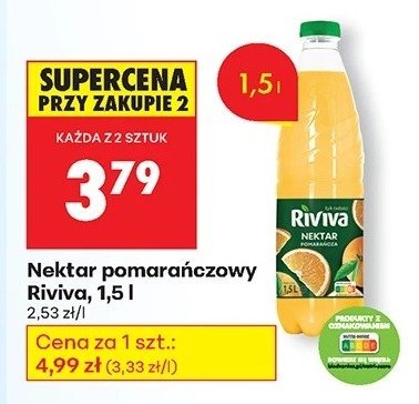Nektar pomarańczowy 1,5 l promocja w Biedronka