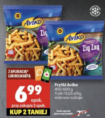 Frytki Aviko Zig Zag promocja w Delikatesy Centrum
