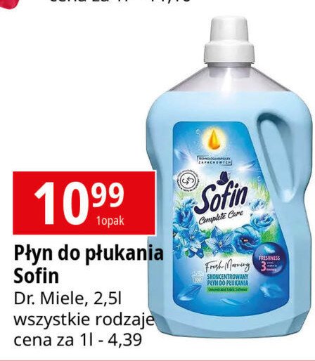 Płyn do płukania fresh morning SOFIN COMPLETE CARE promocja